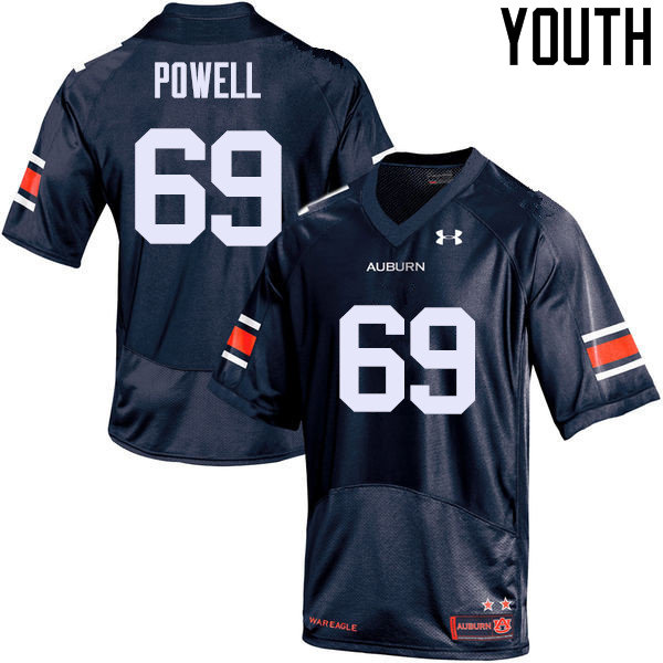 Youth Auburn Tigers #69 Ike Powell College Football Jerseys Sale-Navy
